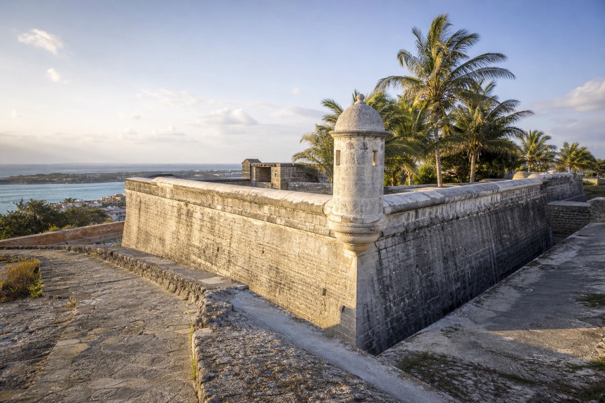 Fort Fincastle, built in the shape of a ship's bow
